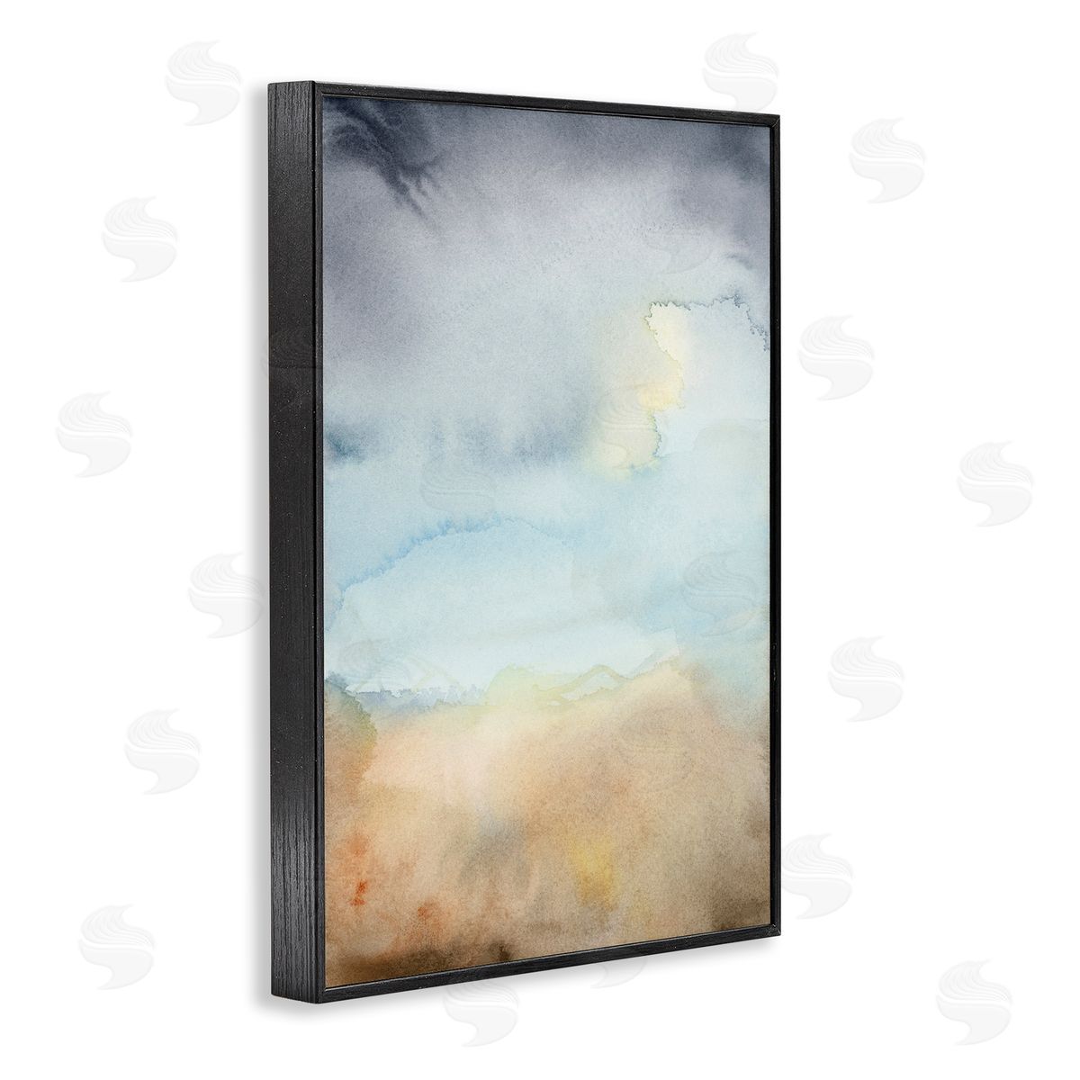 Soft Fluid Landscape Black Frame Print Wall Art, Home Decor by M. Gloria Hunter