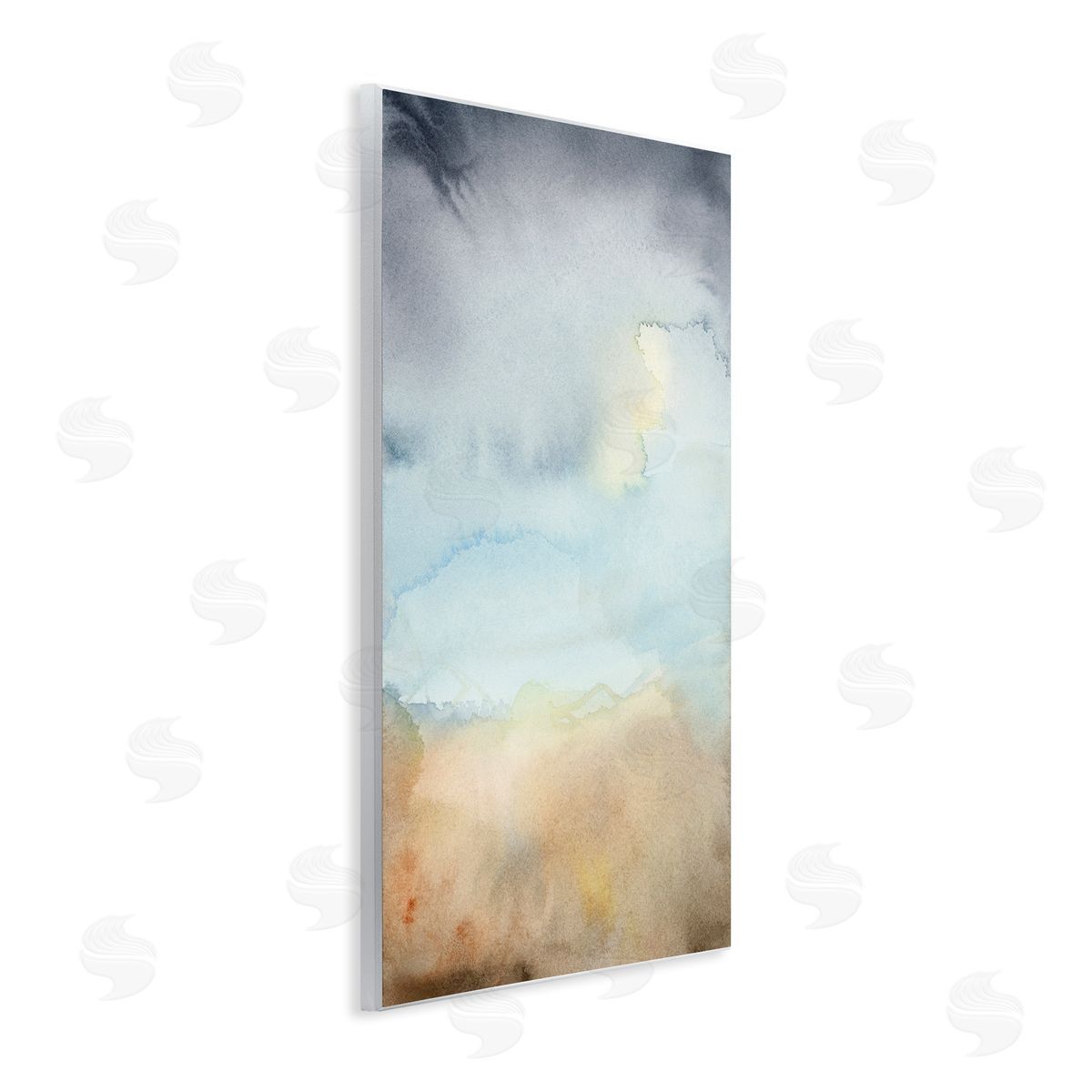 Soft Fluid Landscape Wood Plaque Wall Art, Home Decor by M. Gloria Hunter