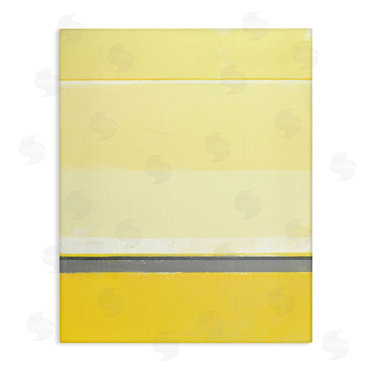 Yellow Minimal Abstract Canvas Wall Art, Home Decor by Incado