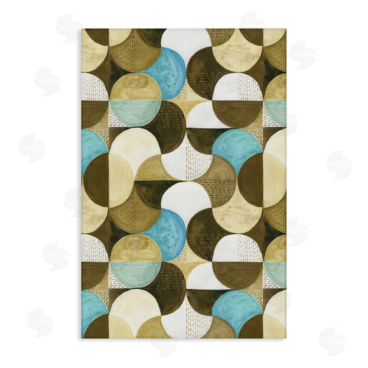 Boho Circular Pattern Canvas Wall Art, Home Decor by Incado