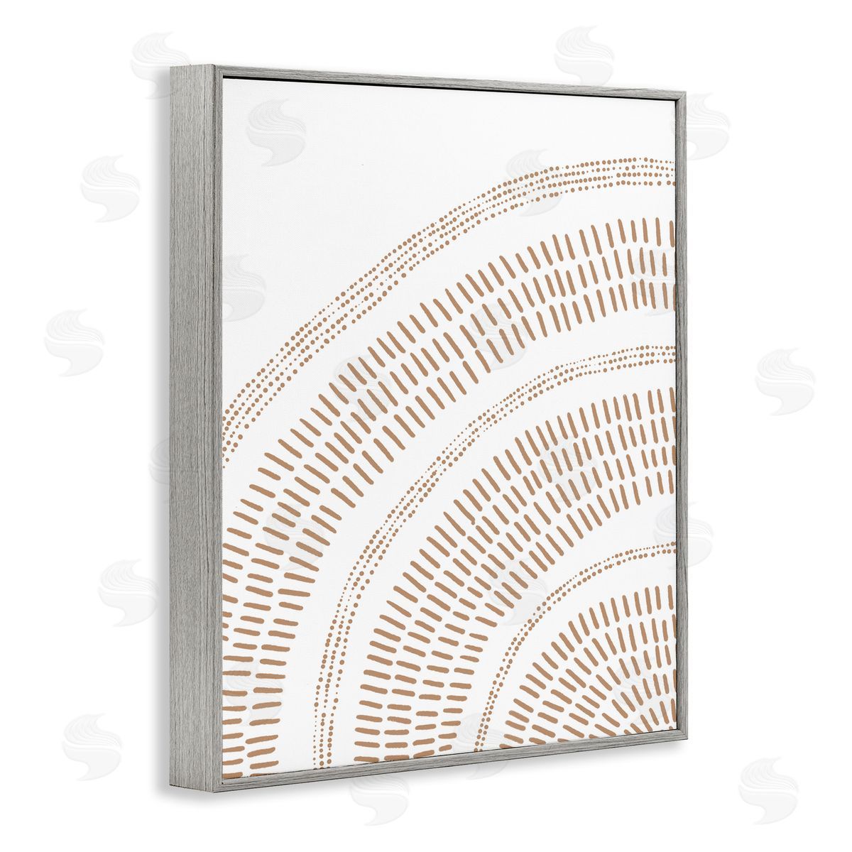Boho Arch Pattern Grey Frame Print Wall Art, Home Decor by Jetty Home, LLC