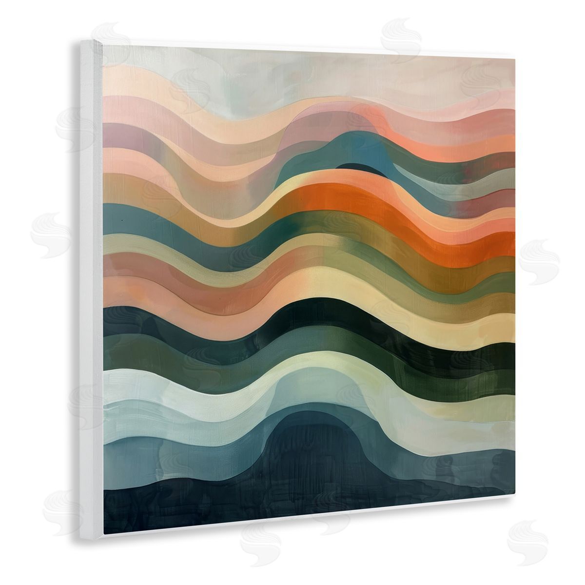 Fluid Dynamics Pattern Wood Plaque Wall Art, Home Decor by Lazar Studio