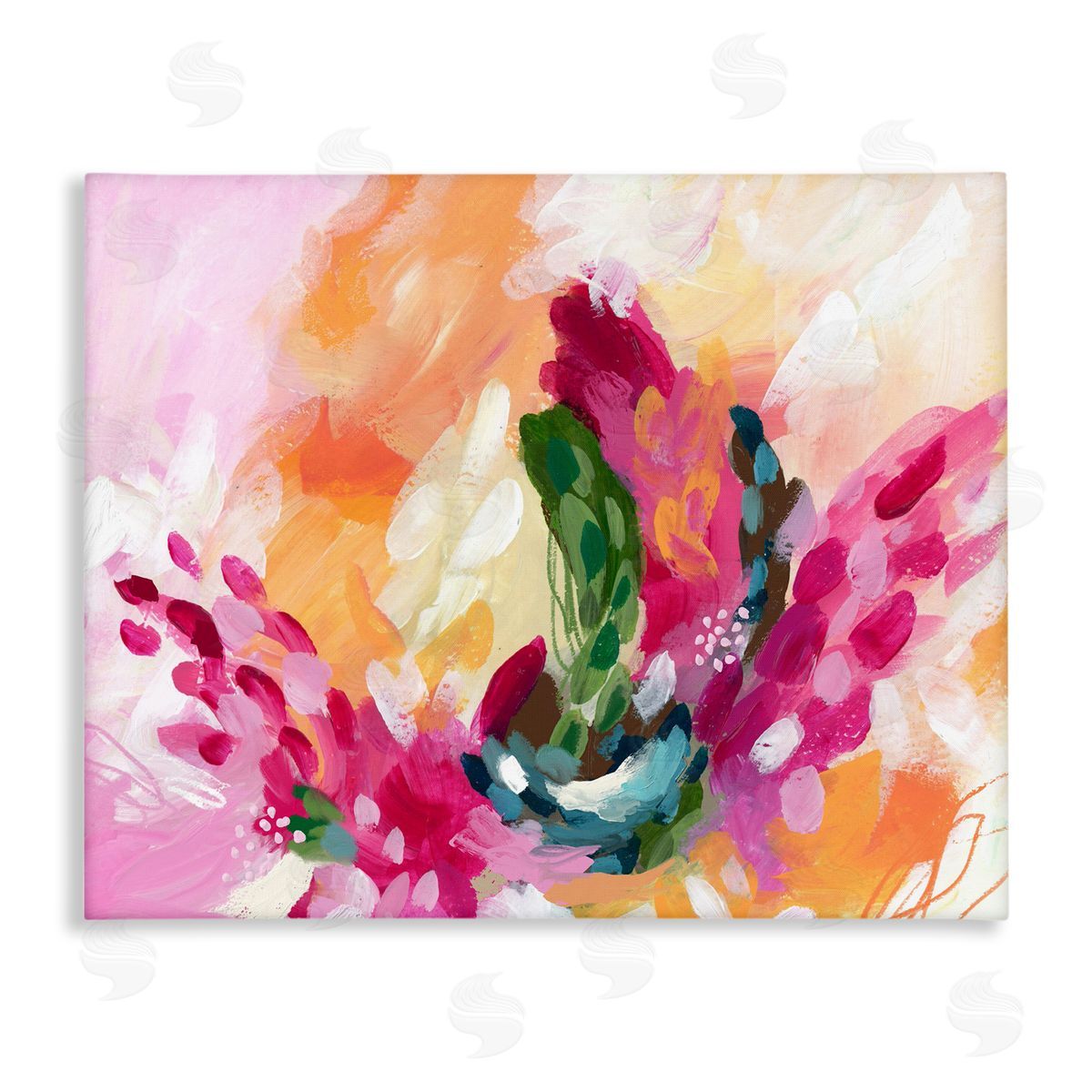 Tropical Punch Abstraction Canvas Wall Art, Home Decor by Lisa Nohren