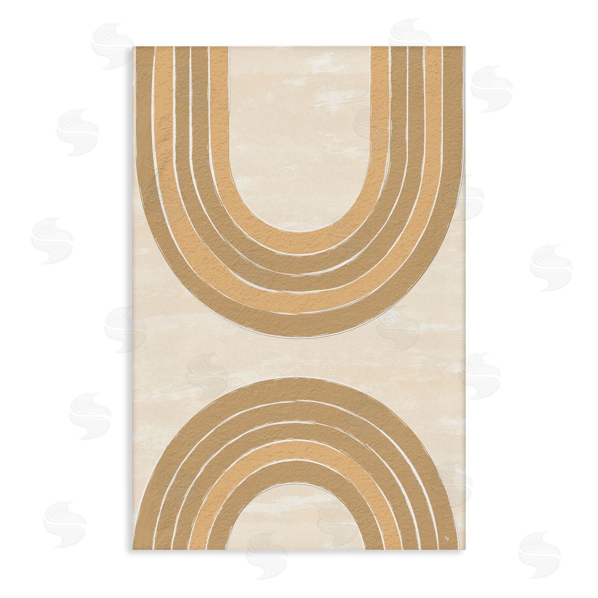 Neutral Rainbow Arches Canvas Wall Art, Home Decor by Martina Pavlova