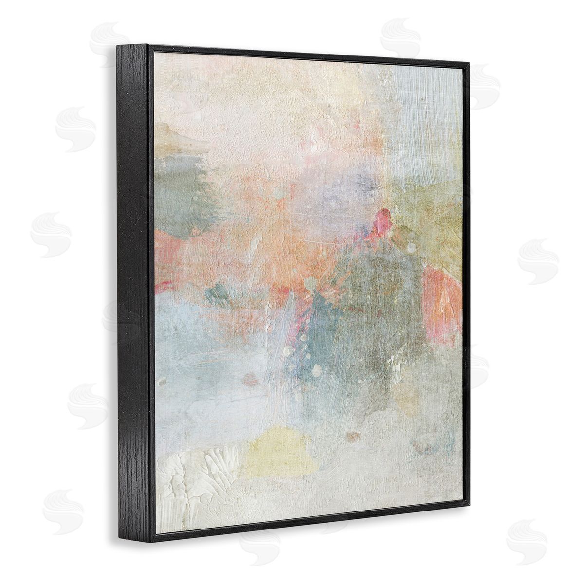 Subtle Transitioning Abstract Black Frame Print Wall Art, Home Decor by Suzanne Nicoll
