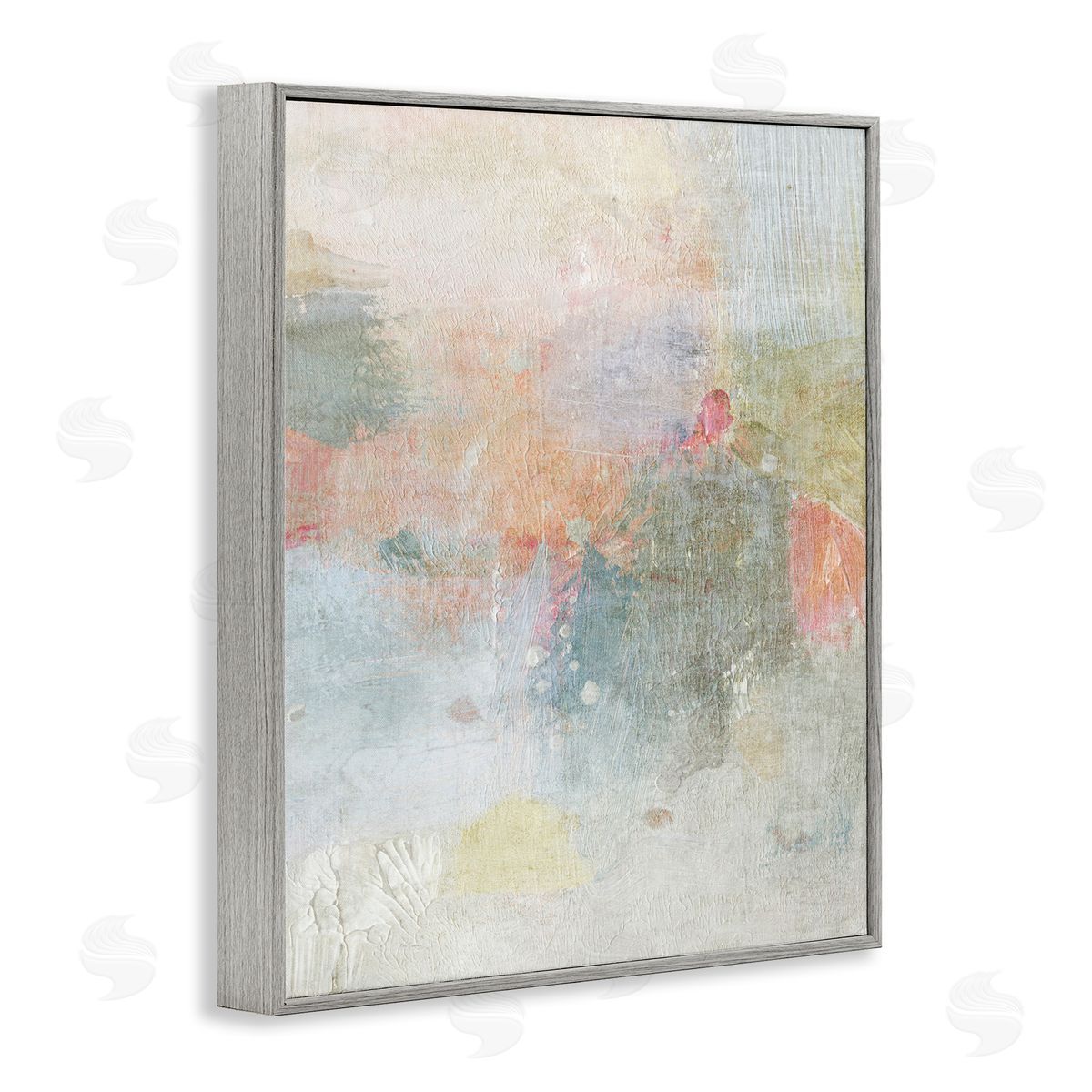 Subtle Transitioning Abstract Grey Frame Print Wall Art, Home Decor by Suzanne Nicoll