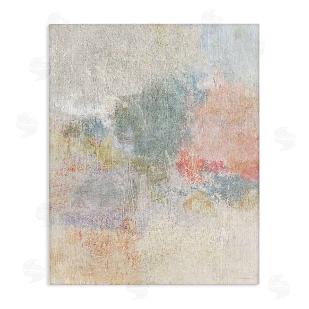 Soft Ombre Abstraction Canvas Wall Art, Home Decor by Suzanne Nicoll