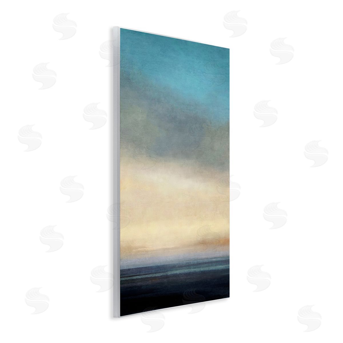 Stormy Beach Abstraction Wood Plaque Wall Art, Home Decor by Suzanne Nicoll