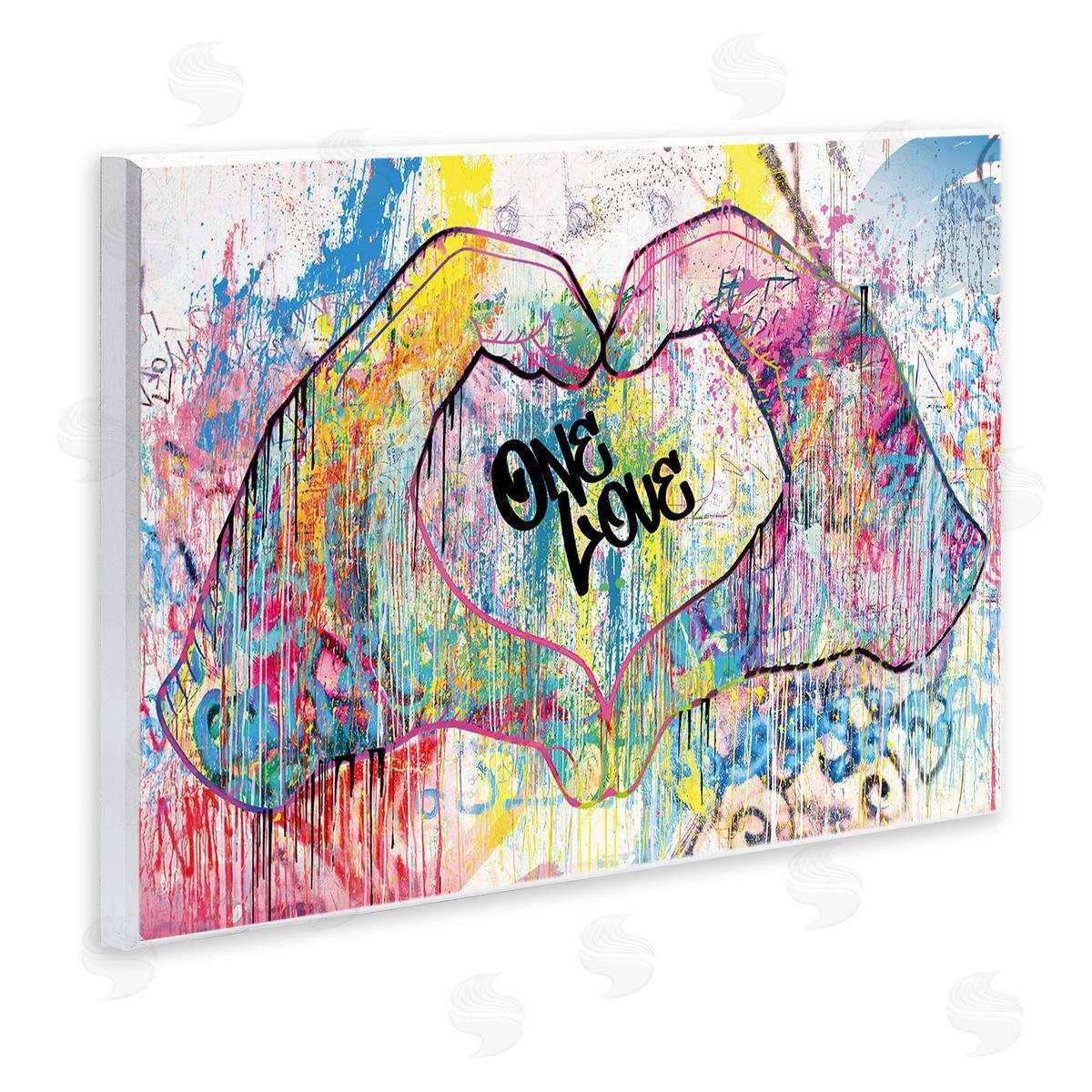Urban One Love Heart Symbol Wood Plaque Wall Art, Home Decor by Porter Hastings