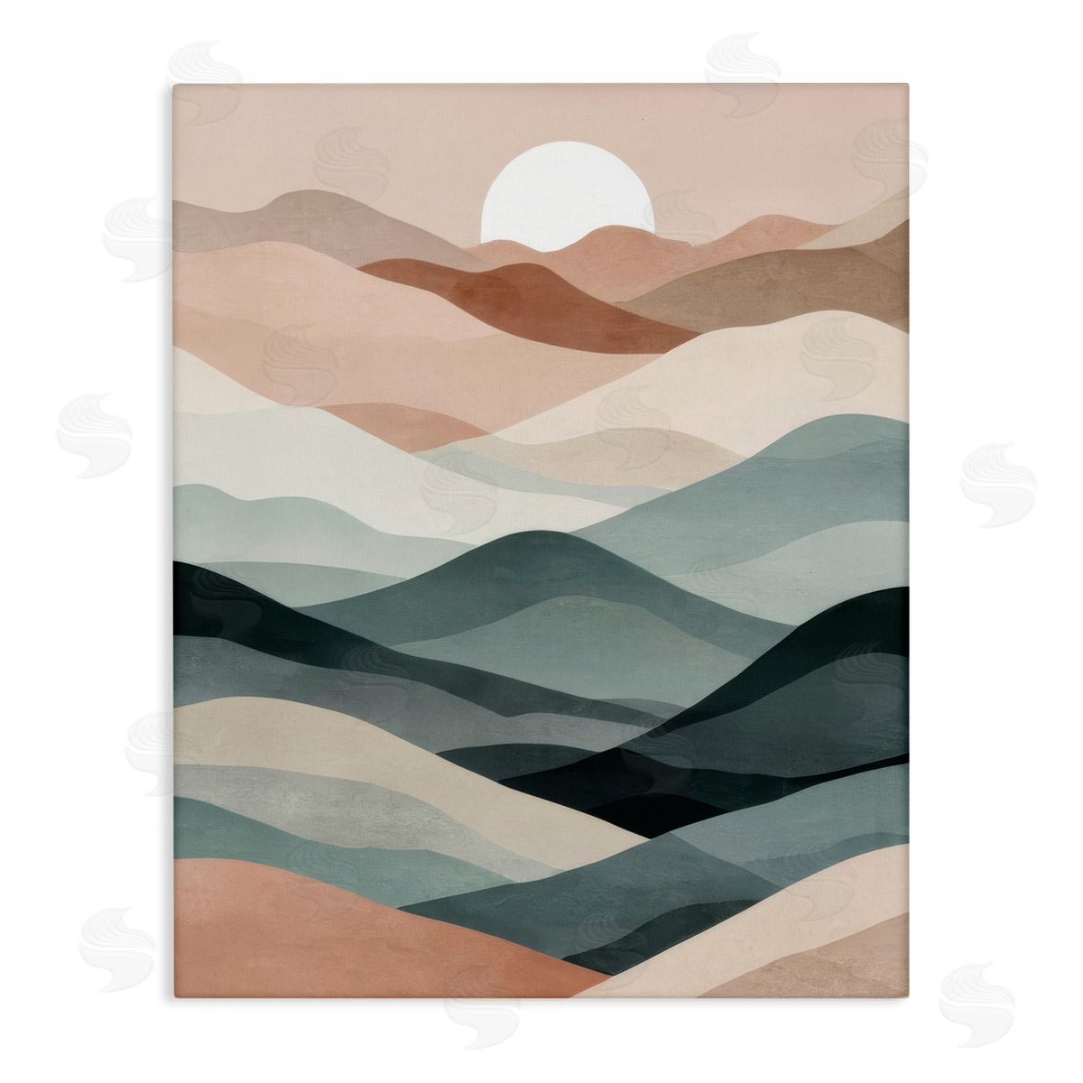 Silent Dawn Landscape Canvas Wall Art, Home Decor by Denise Dundon