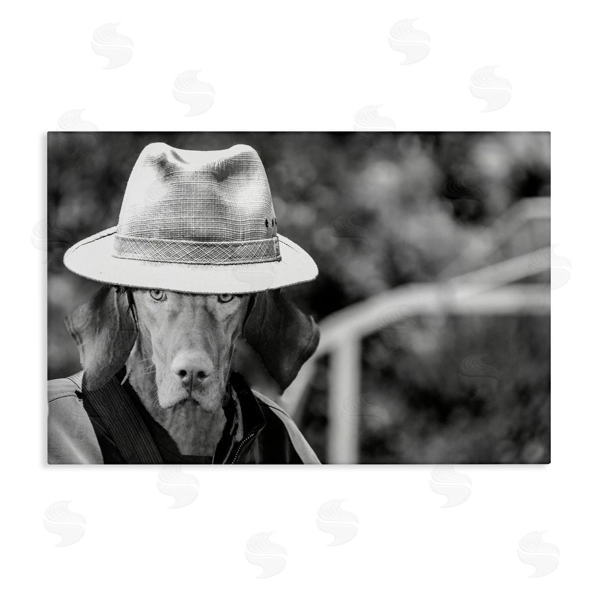 Country Cowboy Dog Canvas Wall Art, Home Decor by Sd Graphics Studio