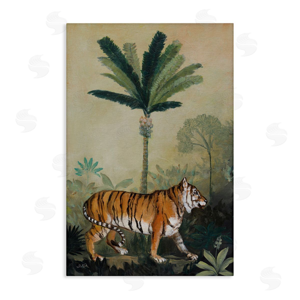King Of Jungle Tiger Canvas Wall Art, Home Decor by Julia Purinton