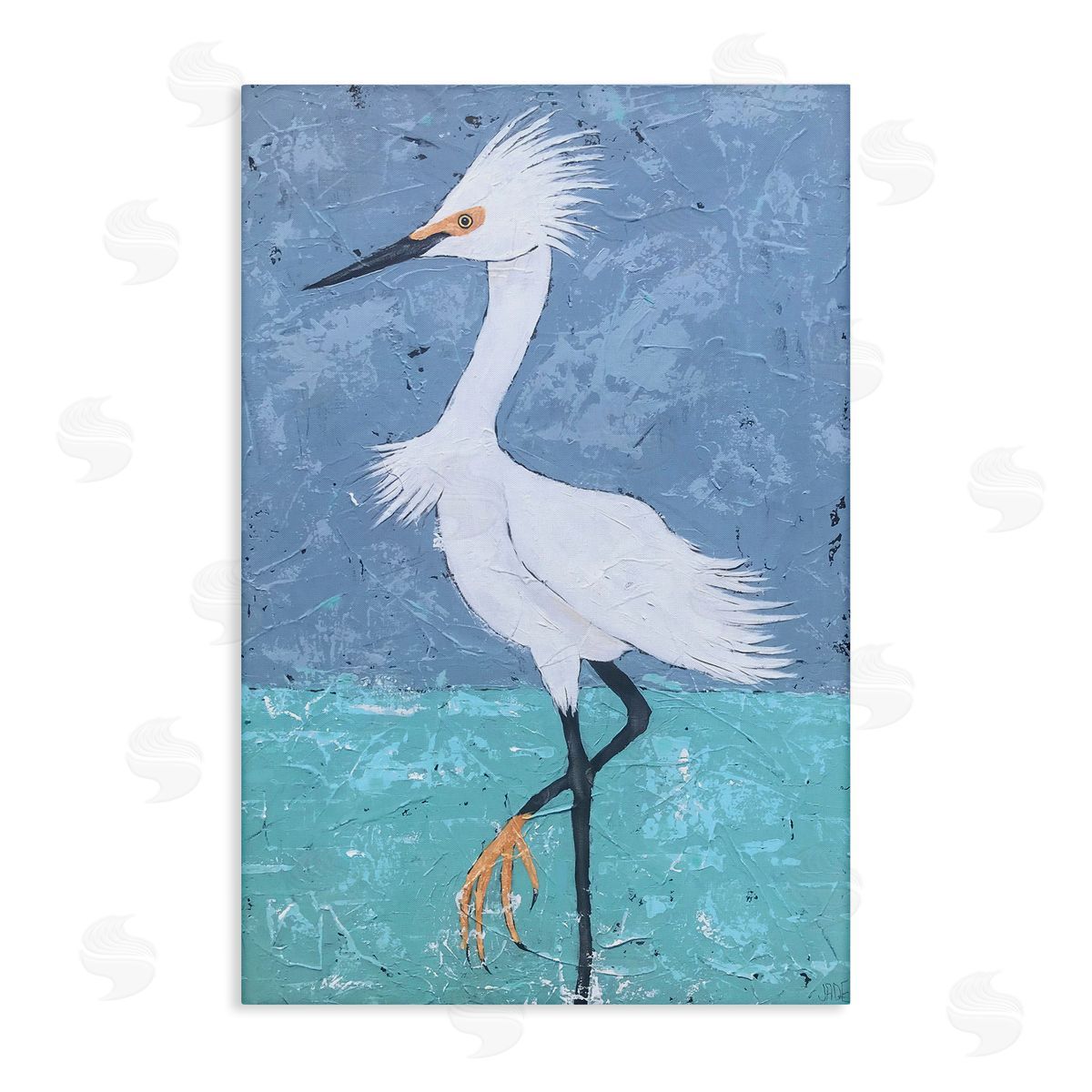Sea Bird Stepping Canvas Wall Art, Home Decor by Jade Reynolds