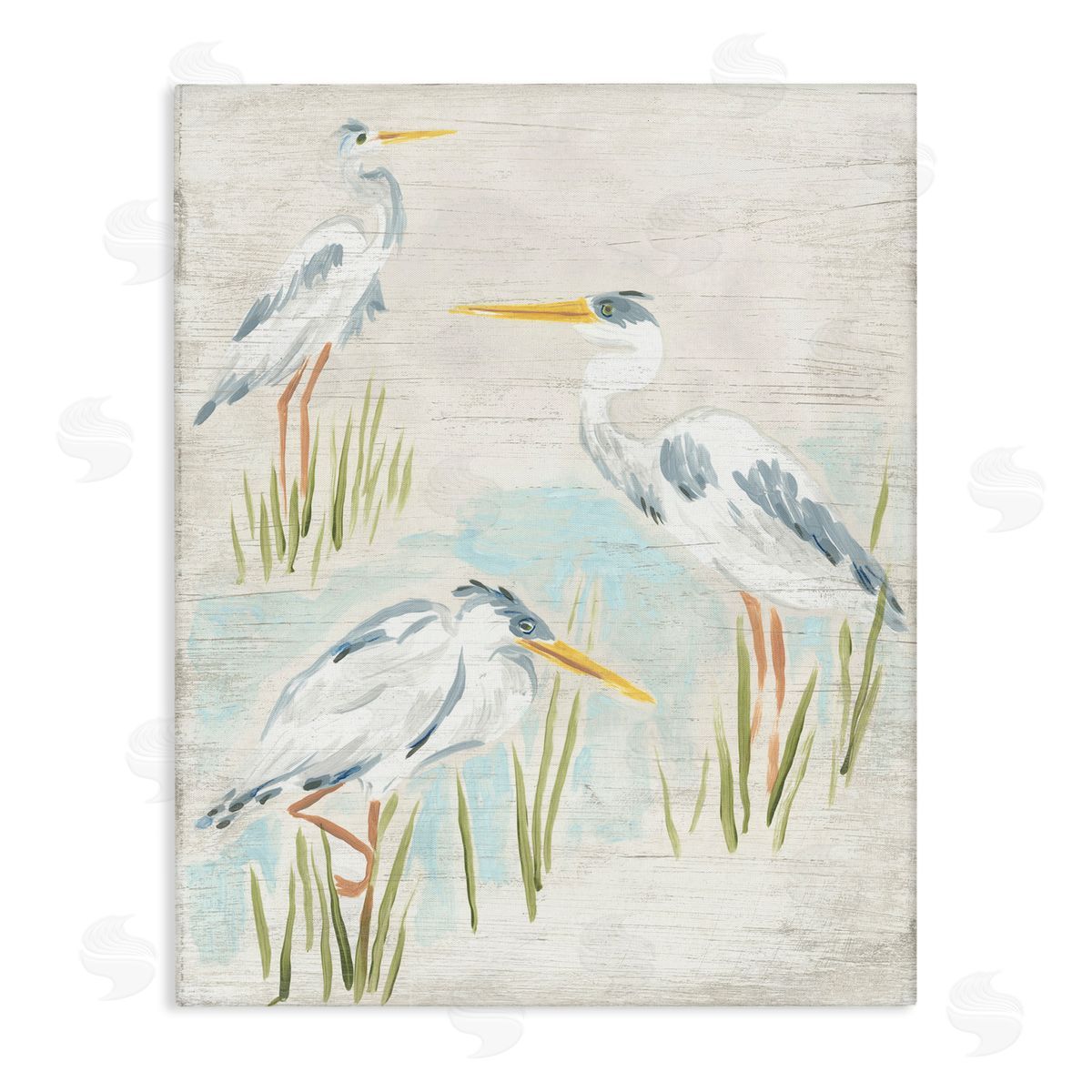 Rustic Lake Birds Canvas Wall Art, Home Decor by June Erica Vess
