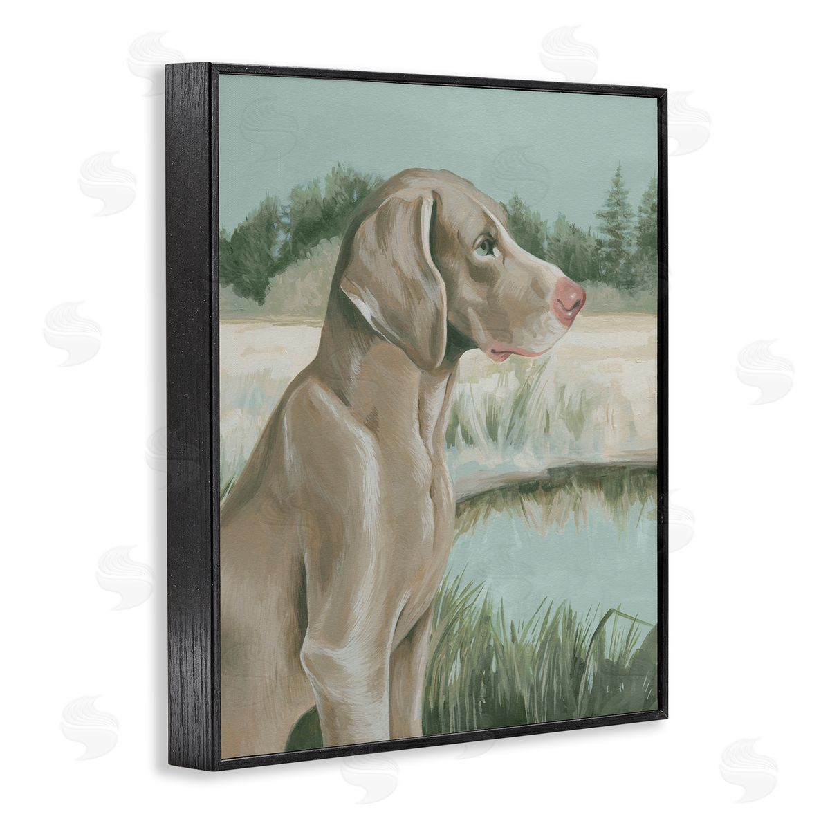 Labrador Lake Landscape Black Frame Print Wall Art, Home Decor by Grace Popp
