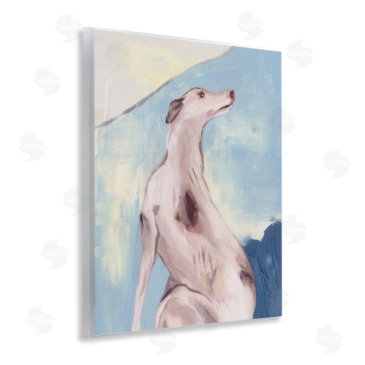 Greyhound Abstract Painting Wood Plaque Wall Art, Home Decor by Melissa Wang