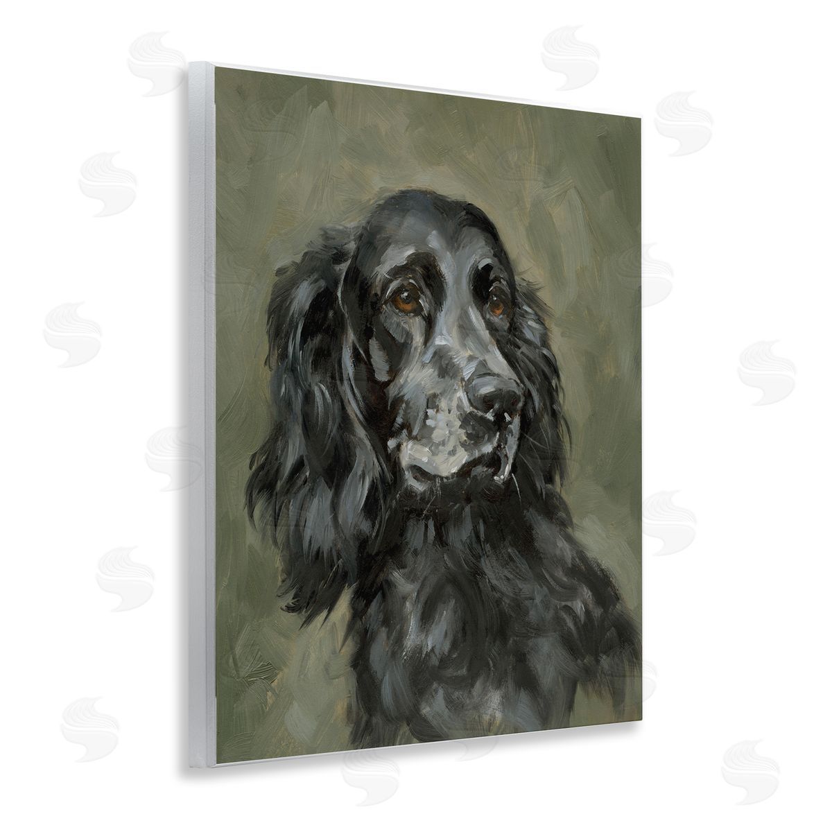 Black Cocker Spaniel Wood Plaque Wall Art, Home Decor by Victoria Barnes