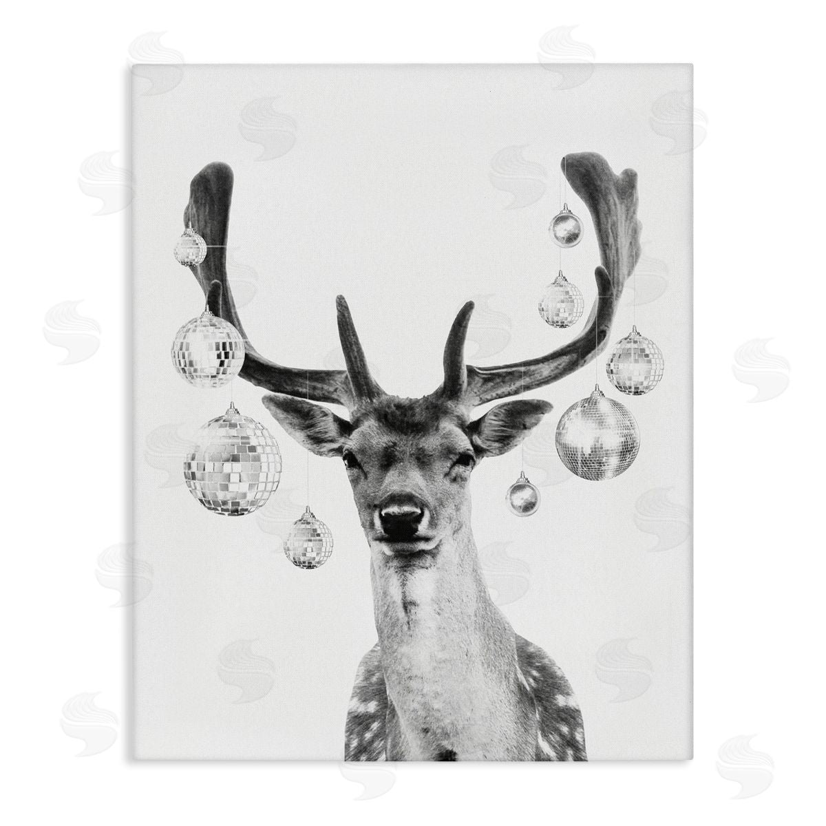 Disco Balls and Fawn Canvas Wall Art, Home Decor by Victoria Barnes