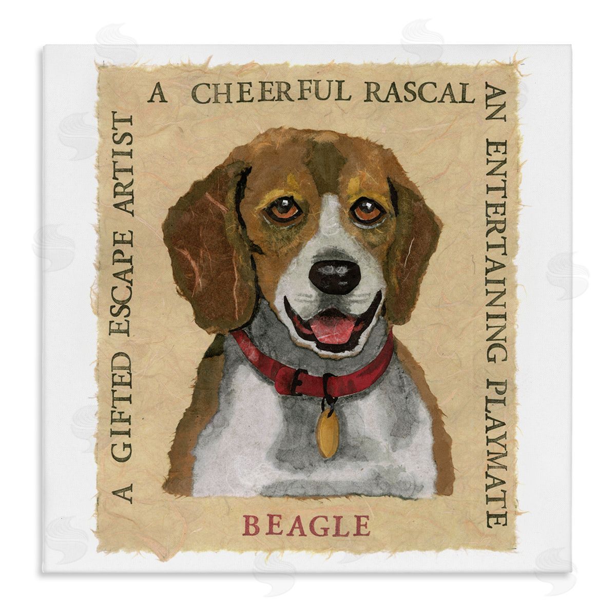 Nancy Overton Fun Beagle Pet Phrases Canvas Wall Art Print