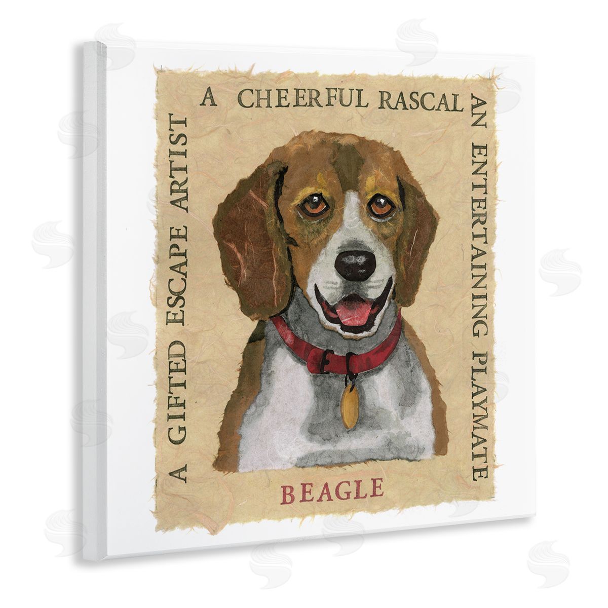 Nancy Overton Fun Beagle Pet Phrases Wooden Wall Plaque Art Print