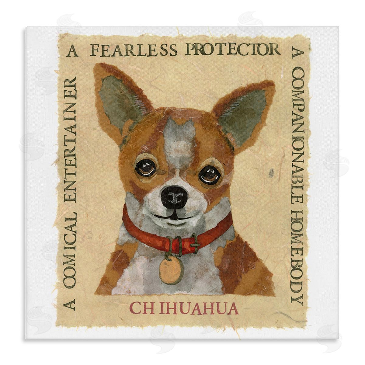 Nancy Overton Fun Chihuahua Pet Phrases Canvas Wall Art Print