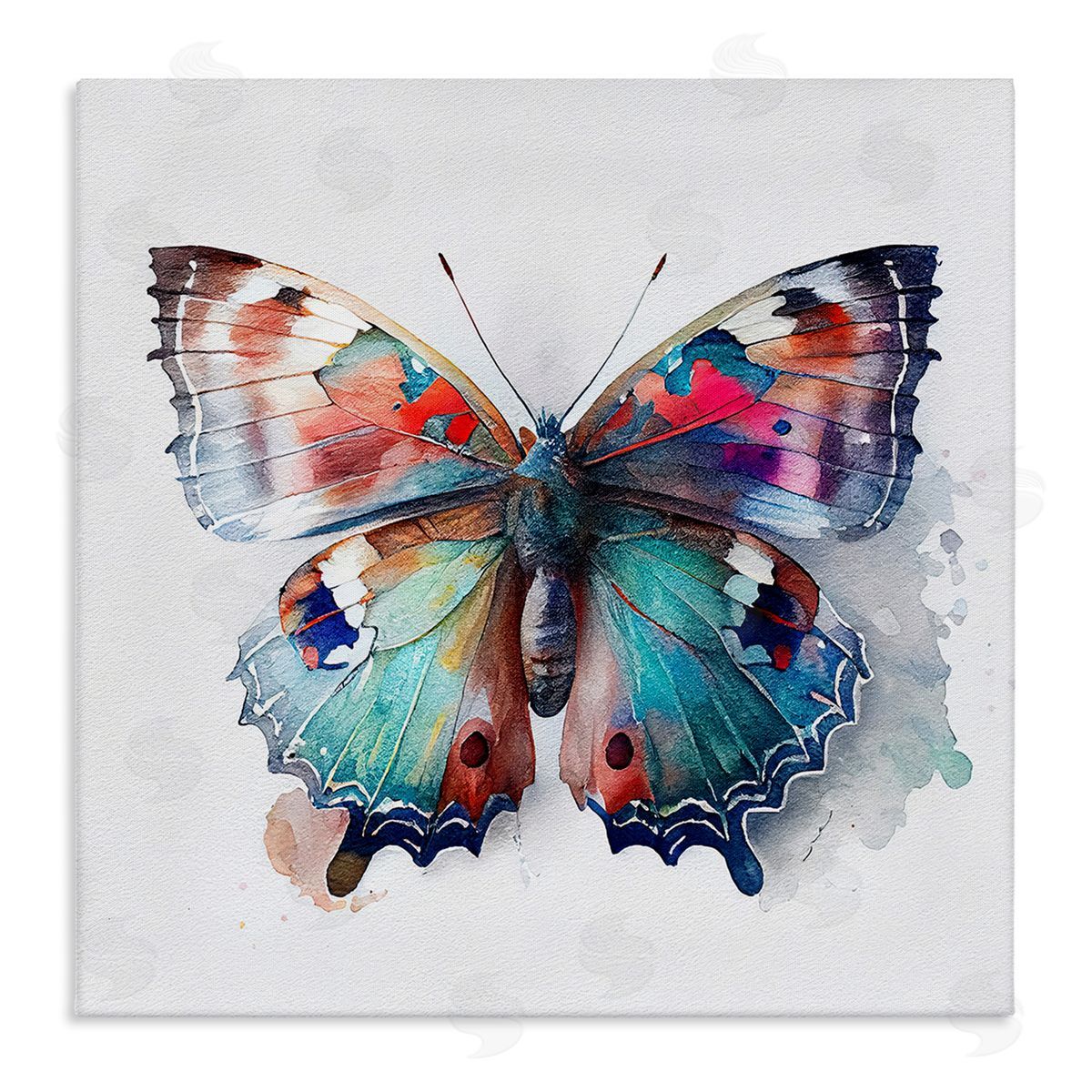 Modern Splash Butterfly Canvas Wall Art, Home Decor by Incado