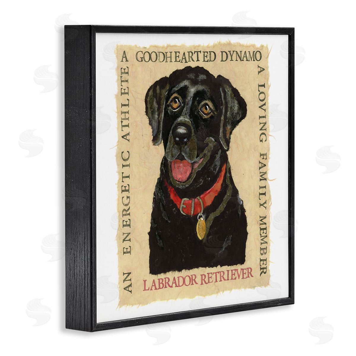 Nancy Overton Fun Black Labrador Phrases Black Framed Giclee Wall Art Print