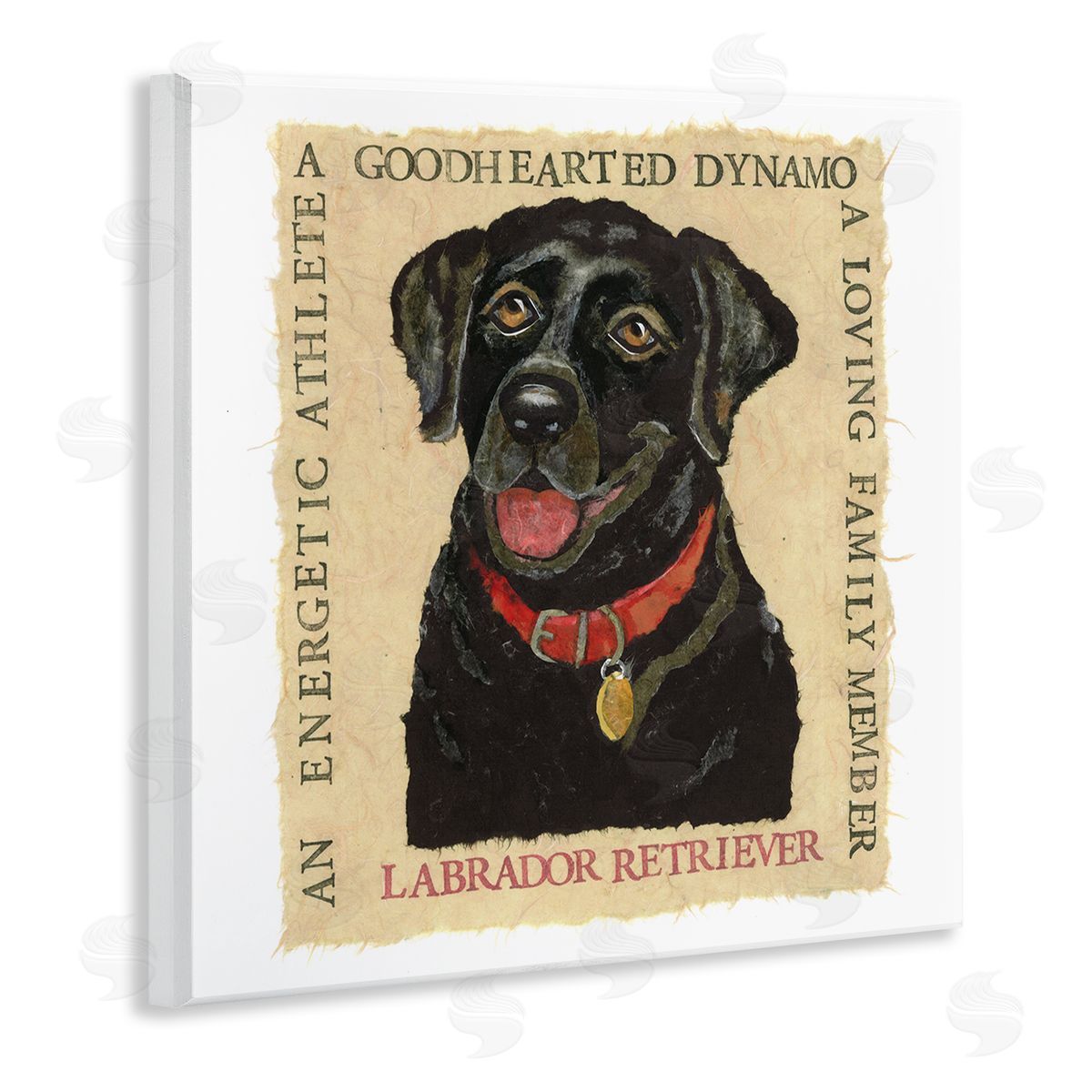 Nancy Overton Fun Black Labrador Phrases Wooden Wall Plaque Art Print