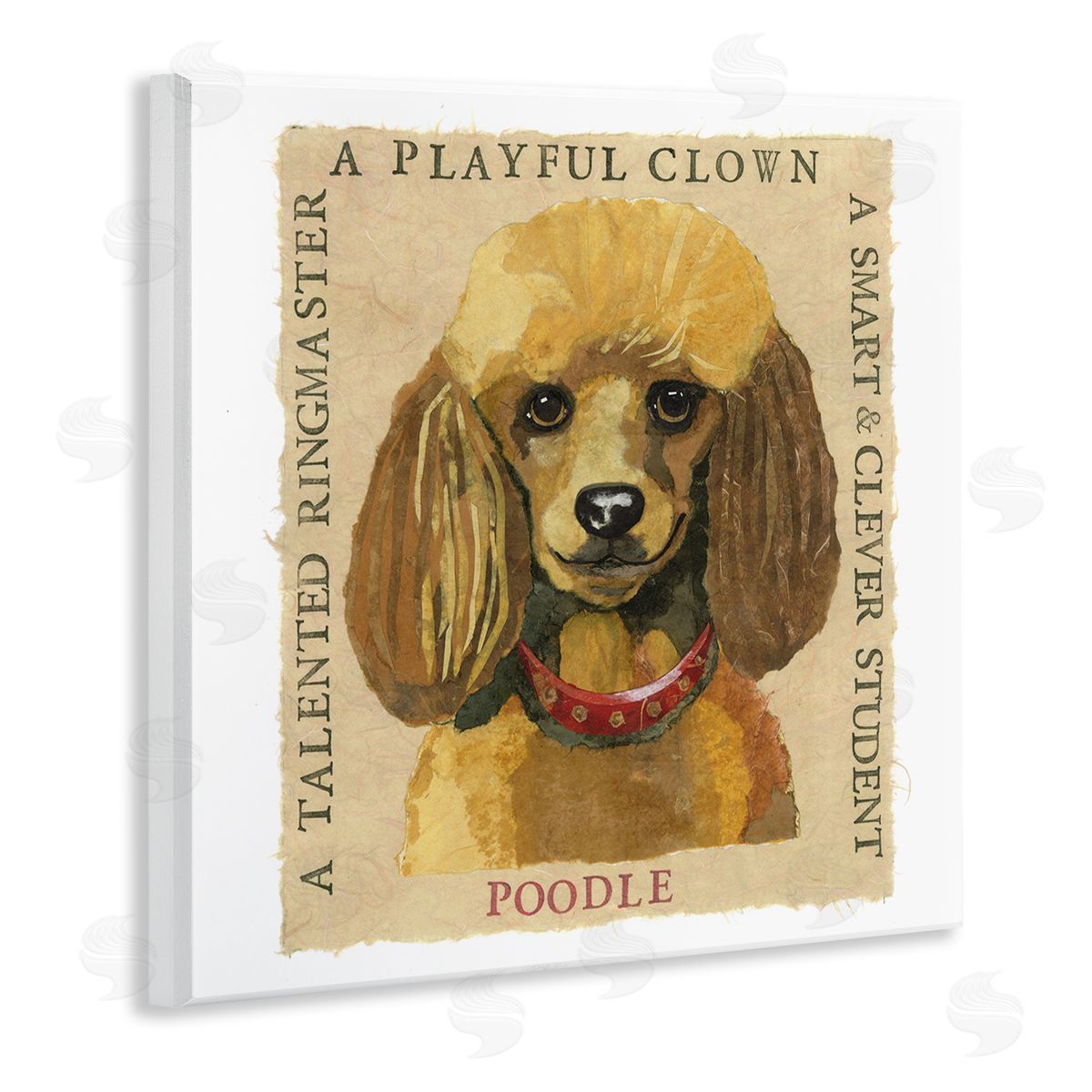 Nancy Overton Fun Poodle Pet Phrases Wooden Wall Plaque Art Print
