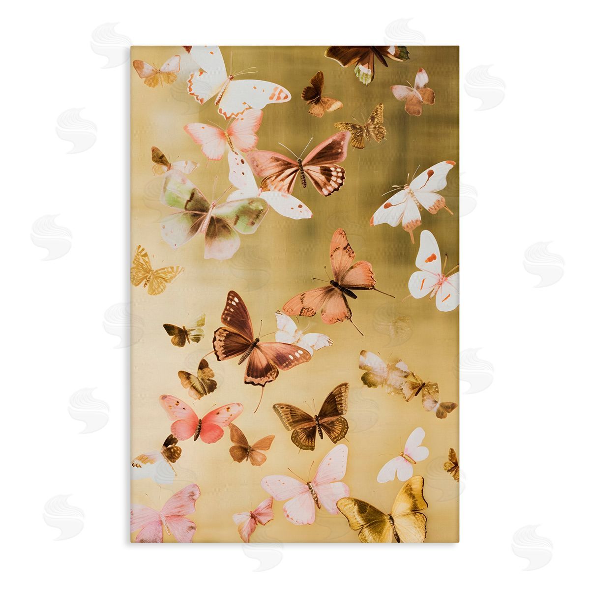 Papillon Butterfly Array Canvas Wall Art, Home Decor by Petal Prints Design