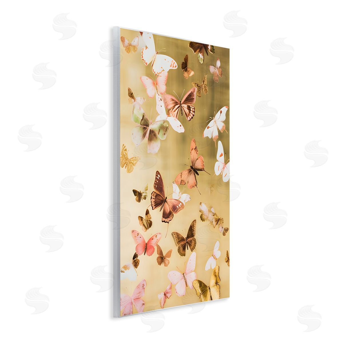Papillon Butterfly Array Wood Plaque Wall Art, Home Decor by Petal Prints Design