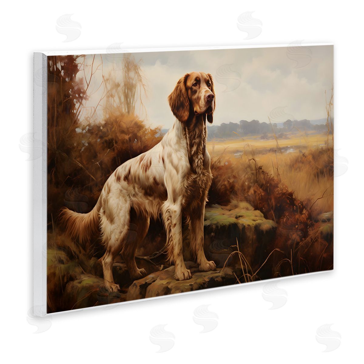 On The Hunt Scenery Wood Plaque Wall Art, Home Decor by Petal Prints Design