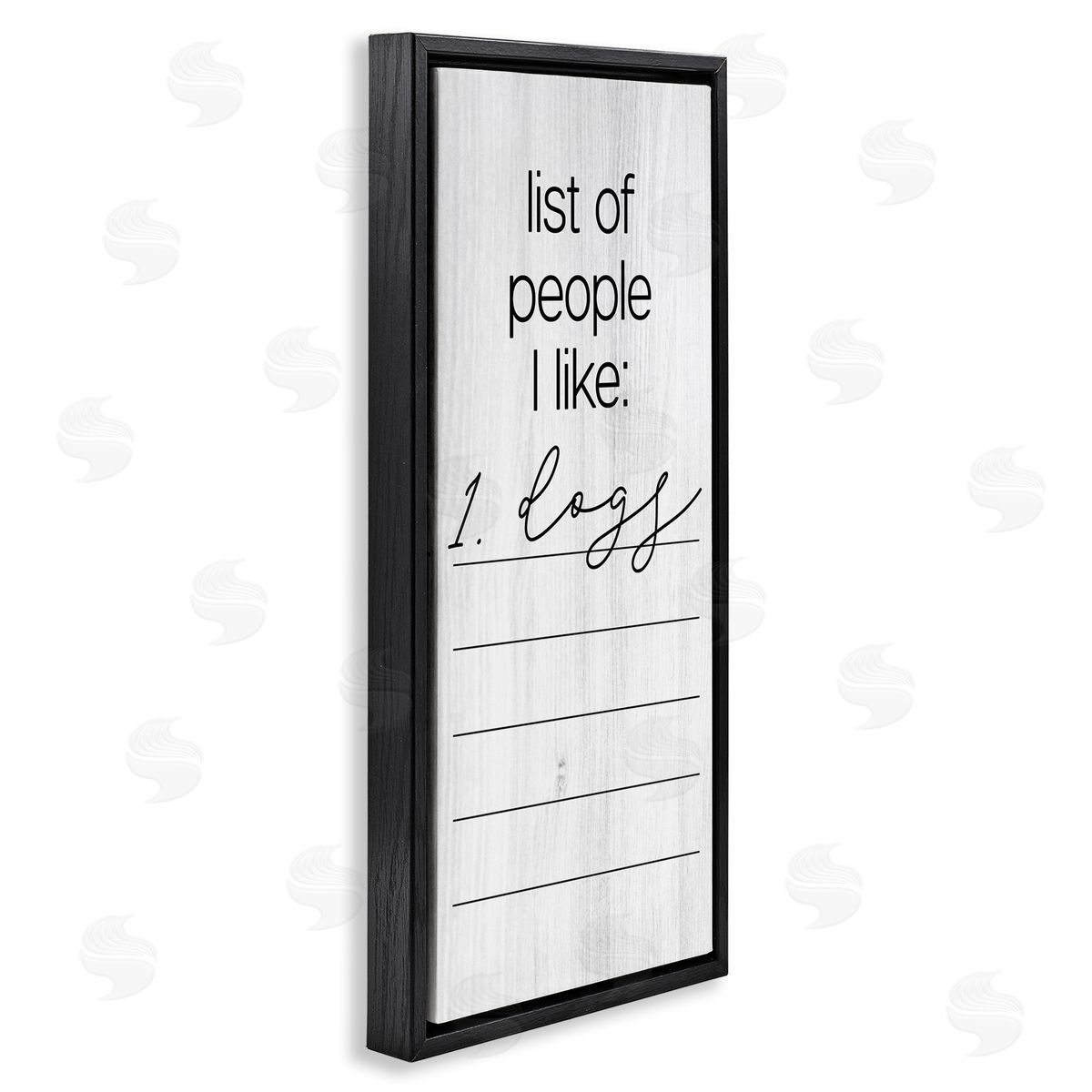 Funny People I Like Black Floating Frame Canvas Wall Art, Home Decor by Stupell Studio