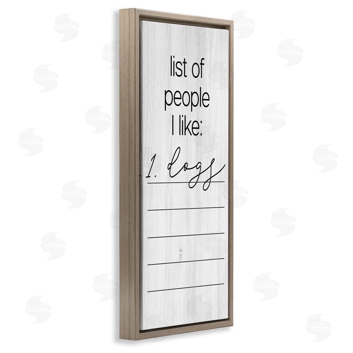 Funny People I Like Brown Floating Frame Canvas Wall Art, Home Decor by Stupell Studio