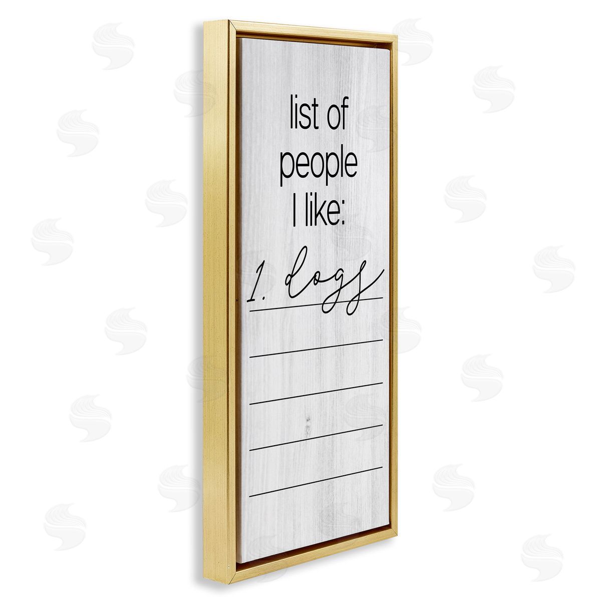Funny People I Like Gold Floating Frame Canvas Wall Art, Home Decor by Stupell Studio