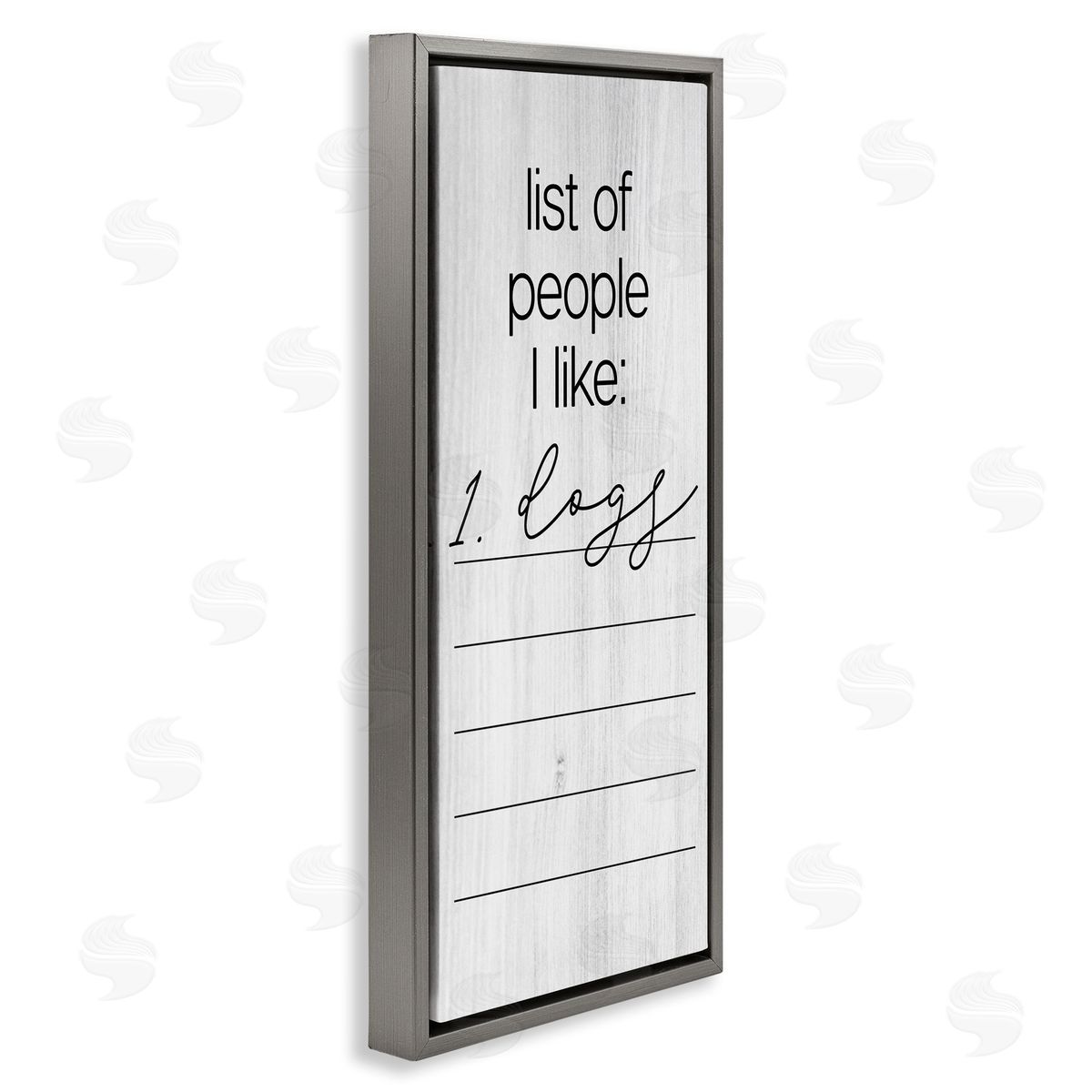 Funny People I Like Grey Floating Frame Canvas Wall Art, Home Decor by Stupell Studio