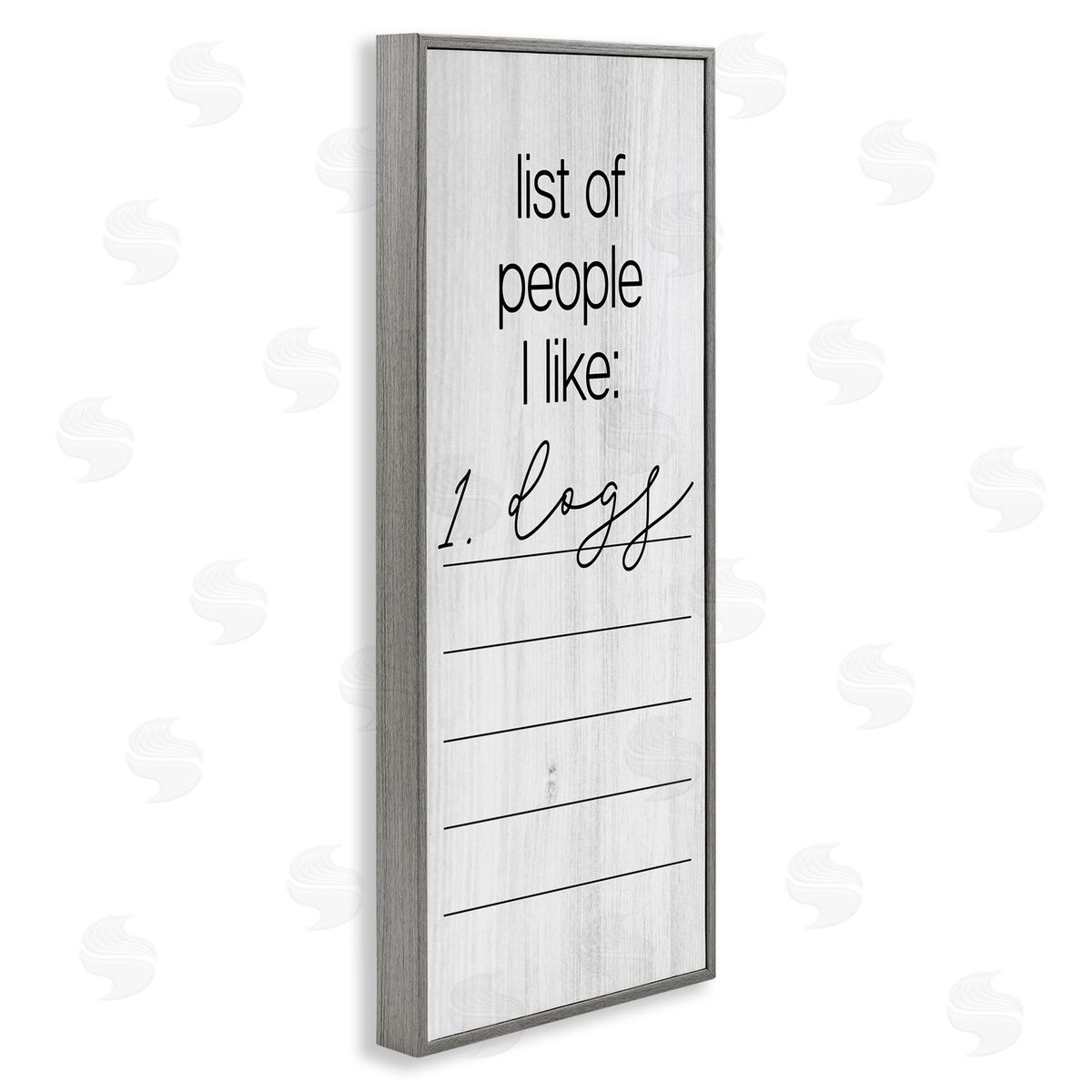 Funny People I Like Grey Frame Print Wall Art, Home Decor by Stupell Studio