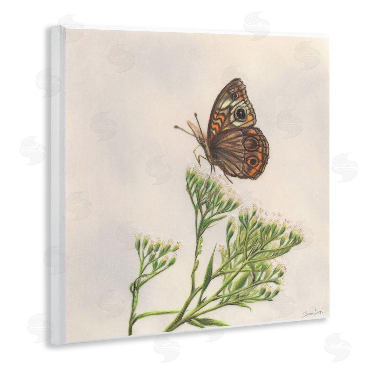 Spring Offerings Butterfly Wood Plaque Wall Art, Home Decor by Connie Resch