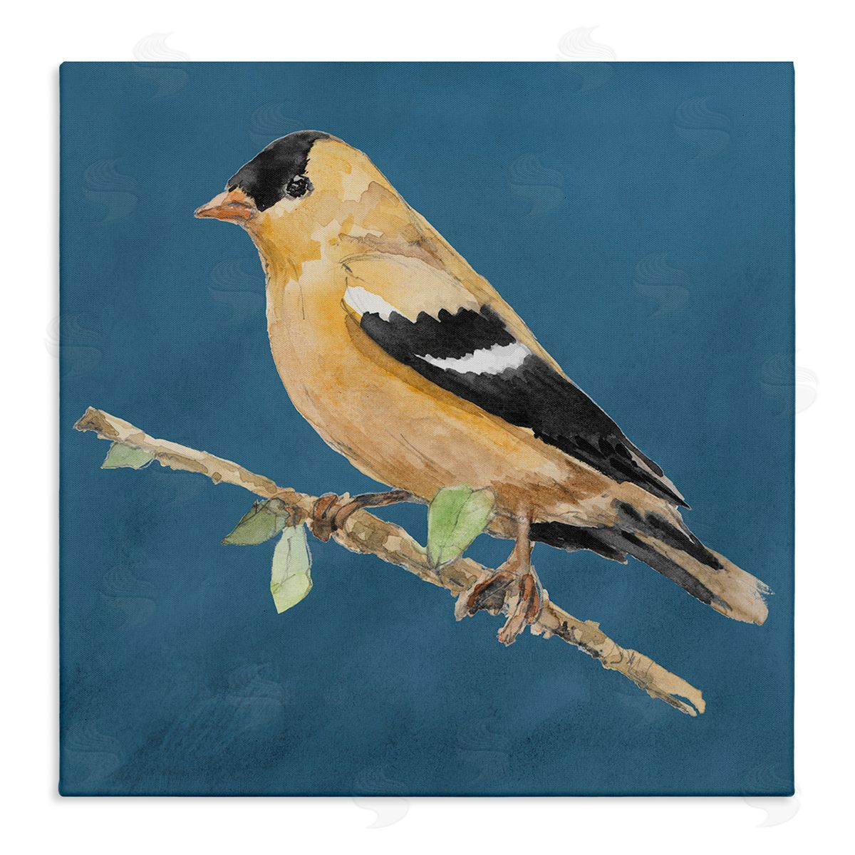 Traditional Yellow Bird Canvas Wall Art, Home Decor by Lanie Loreth