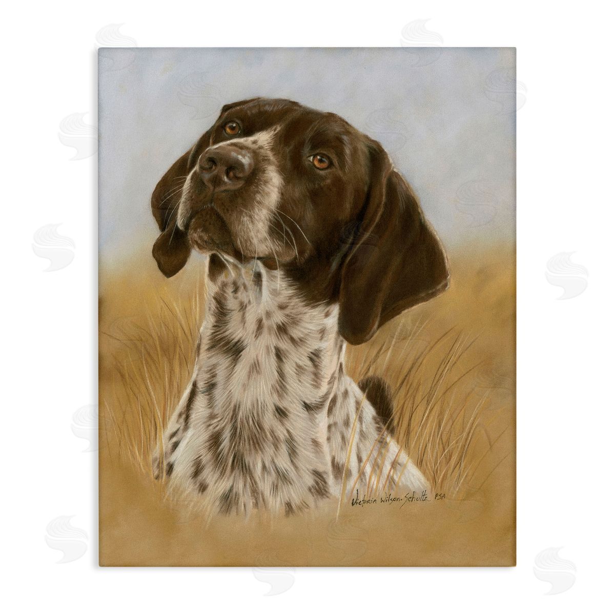 Pointer Hunting Dog Canvas Wall Art, Home Decor by Victoria Schultz