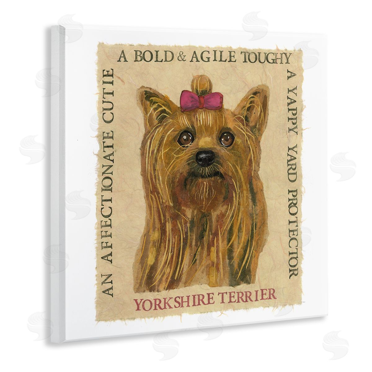 Nancy Overton Fun Yorkshire Terrier Phrases Wooden Wall Plaque Art Print