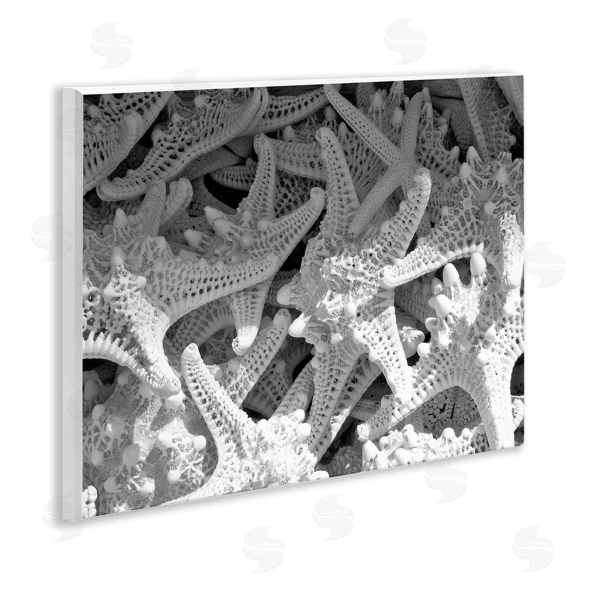 Nautical Starfish Pile Wood Plaque Wall Art, Home Decor by Jairo Rodriguez
