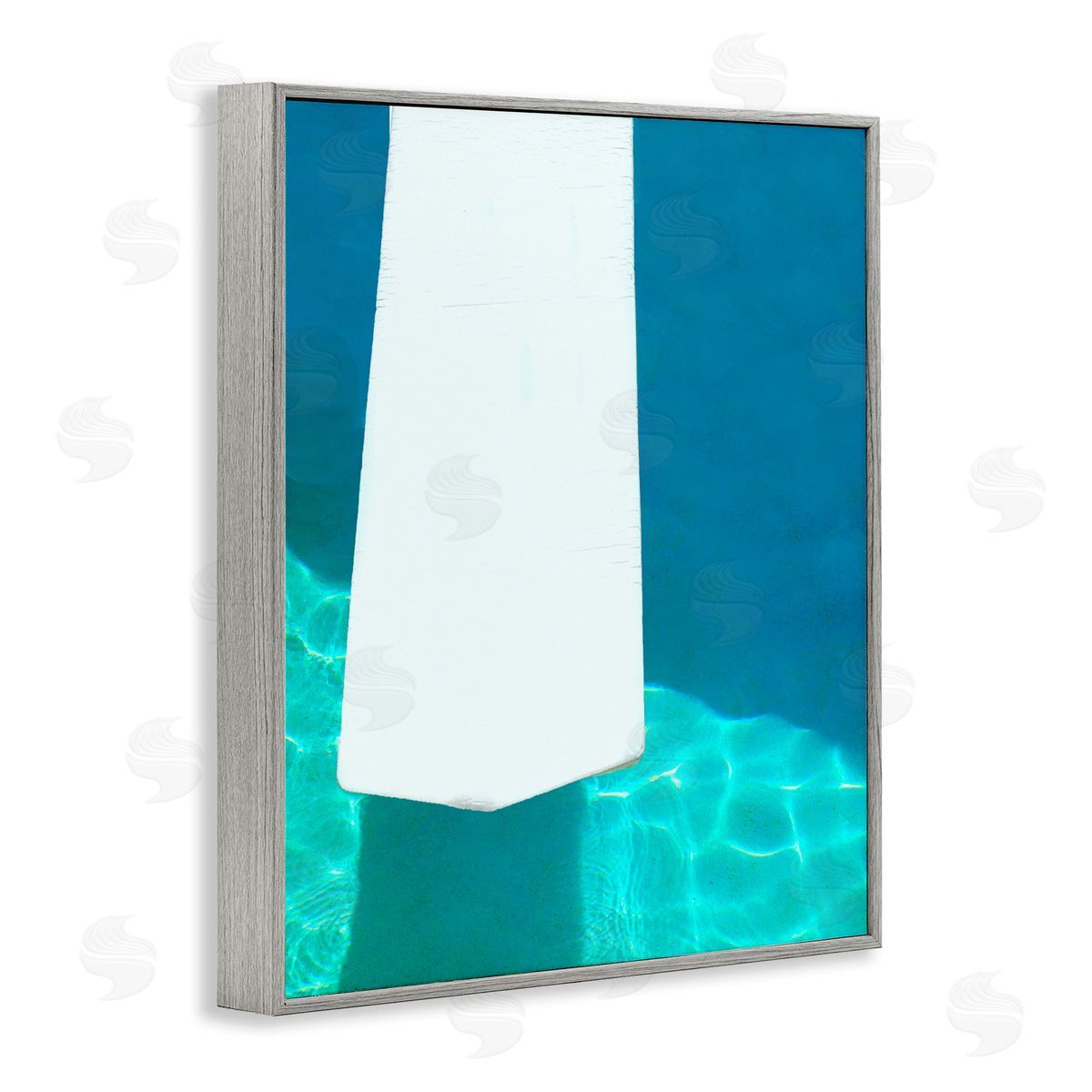 Lisa Hill Saghini Summer Diving Board Gray Framed Giclee Wall Art Print