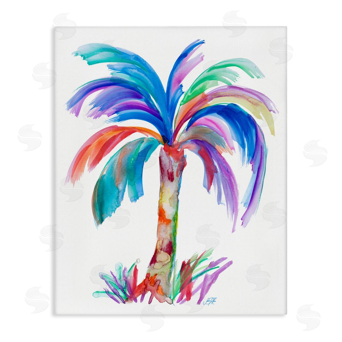 Bold Palm Tree Canvas Wall Art, Home Decor by Julie DeRice