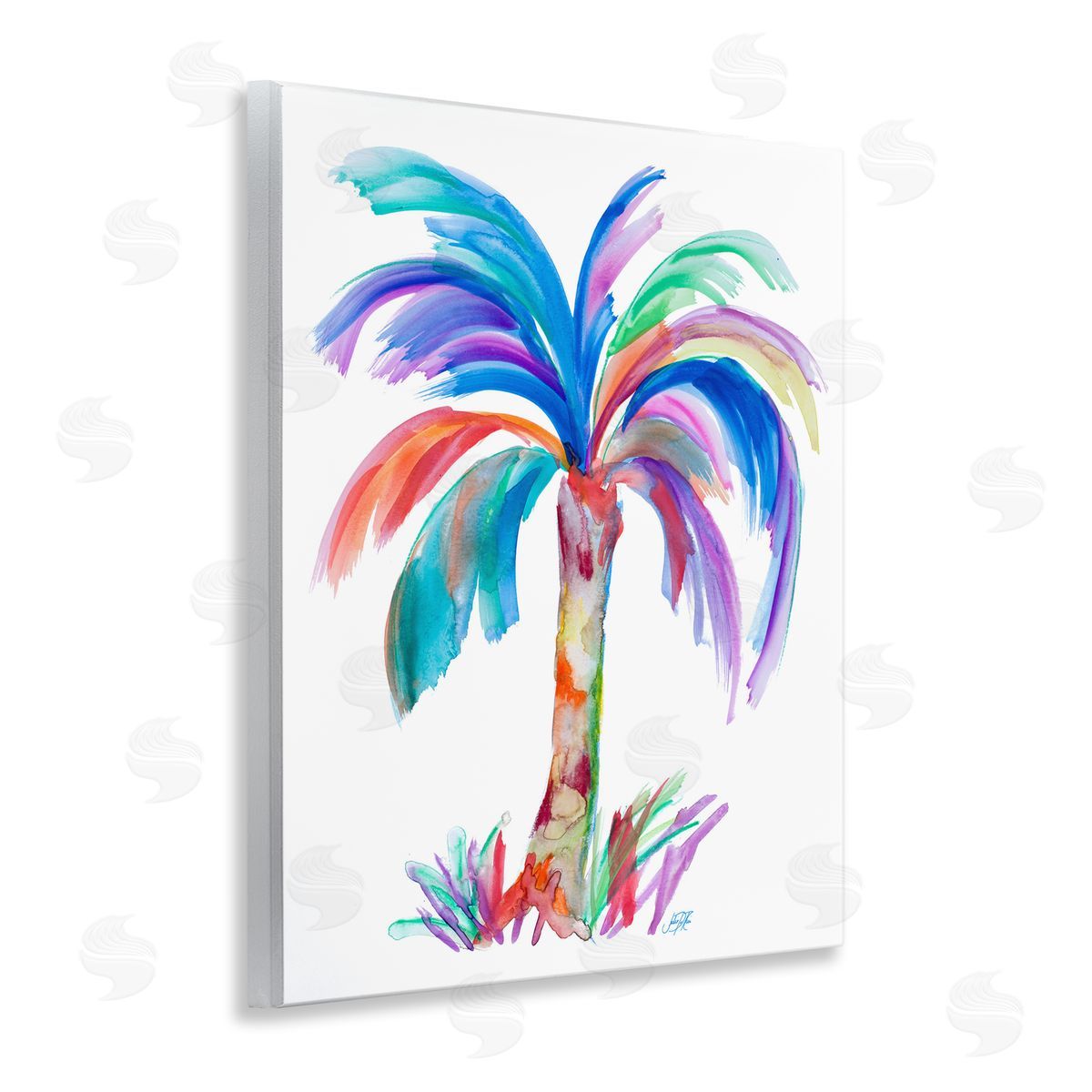 Bold Palm Tree Wood Plaque Wall Art, Home Decor by Julie DeRice
