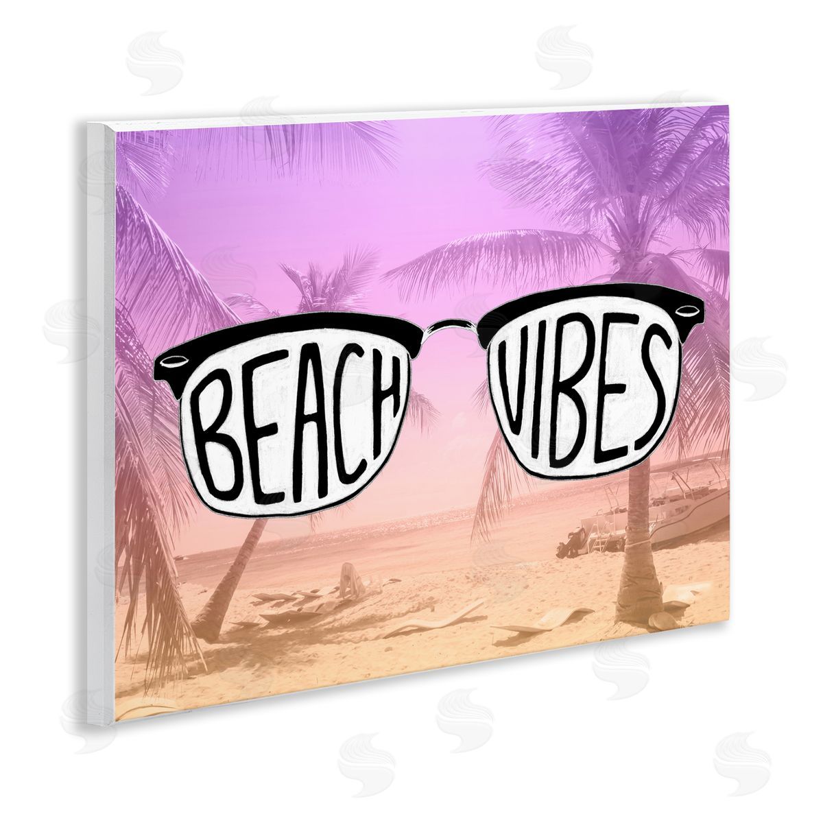 Tropical Beach Vibes Wood Plaque Wall Art, Home Decor by Emily Navas