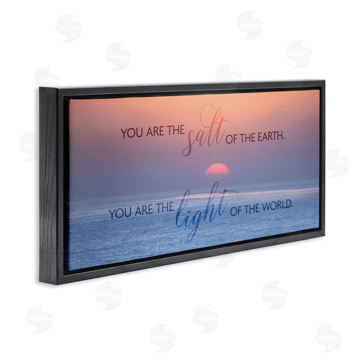 Light Of The World Black Floating Frame Canvas Wall Art, Home Decor by Kathy Mansfield