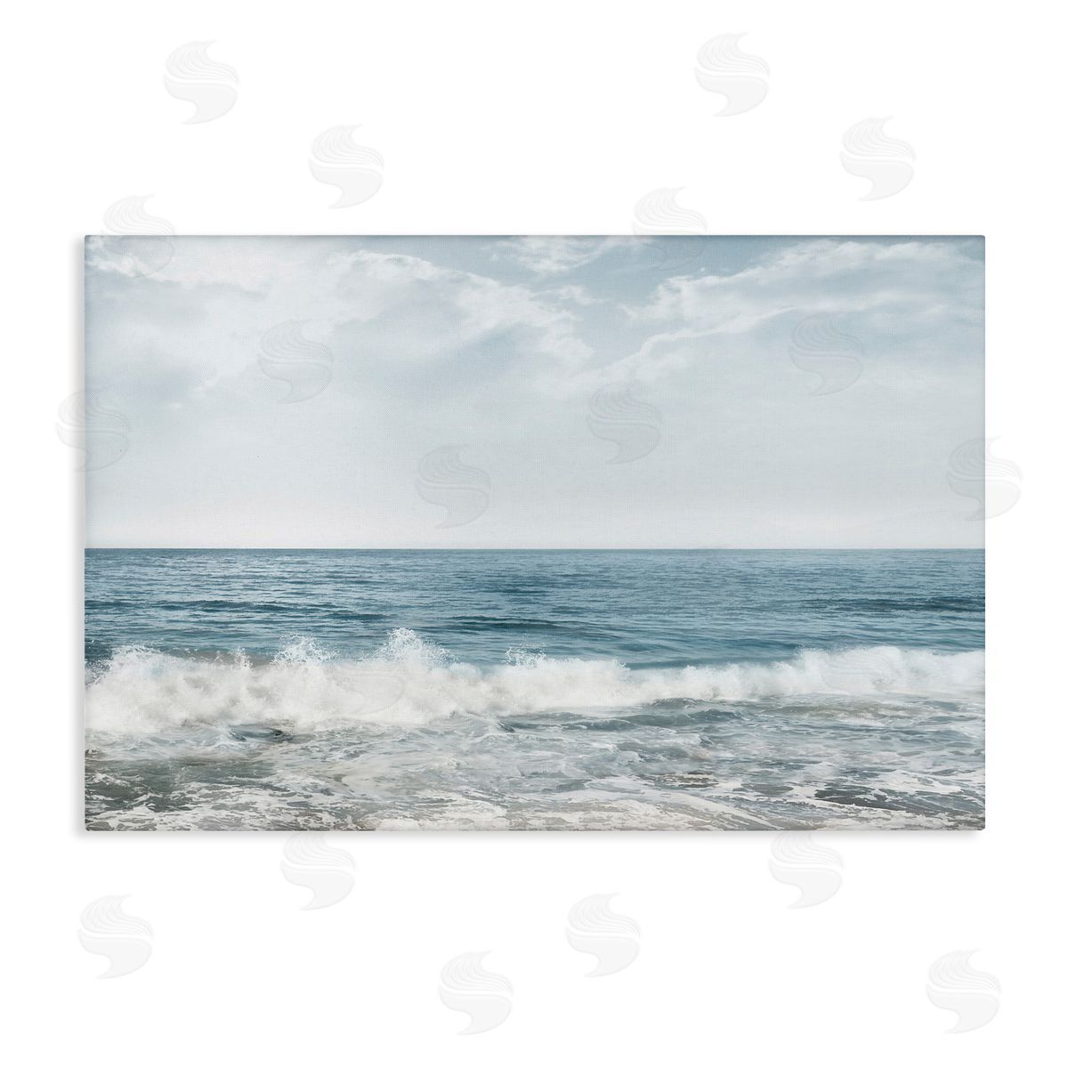Splashing Waves Beach Canvas Wall Art, Home Decor by Mike Calascibetta