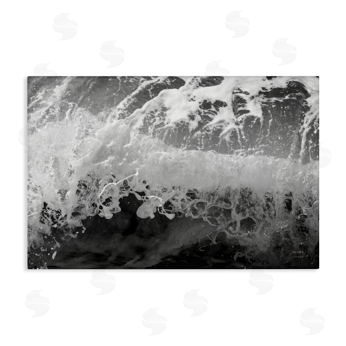 Pacific Ocean Splash Canvas Wall Art, Home Decor by Nathan Larson