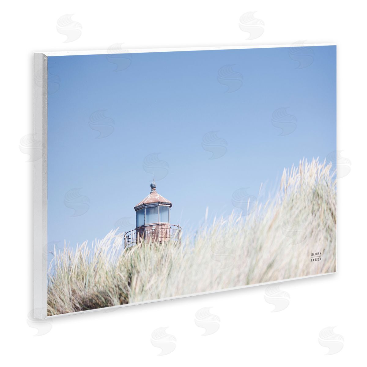 Peering Over Lighthouse Wood Plaque Wall Art, Home Decor by Nathan Larson
